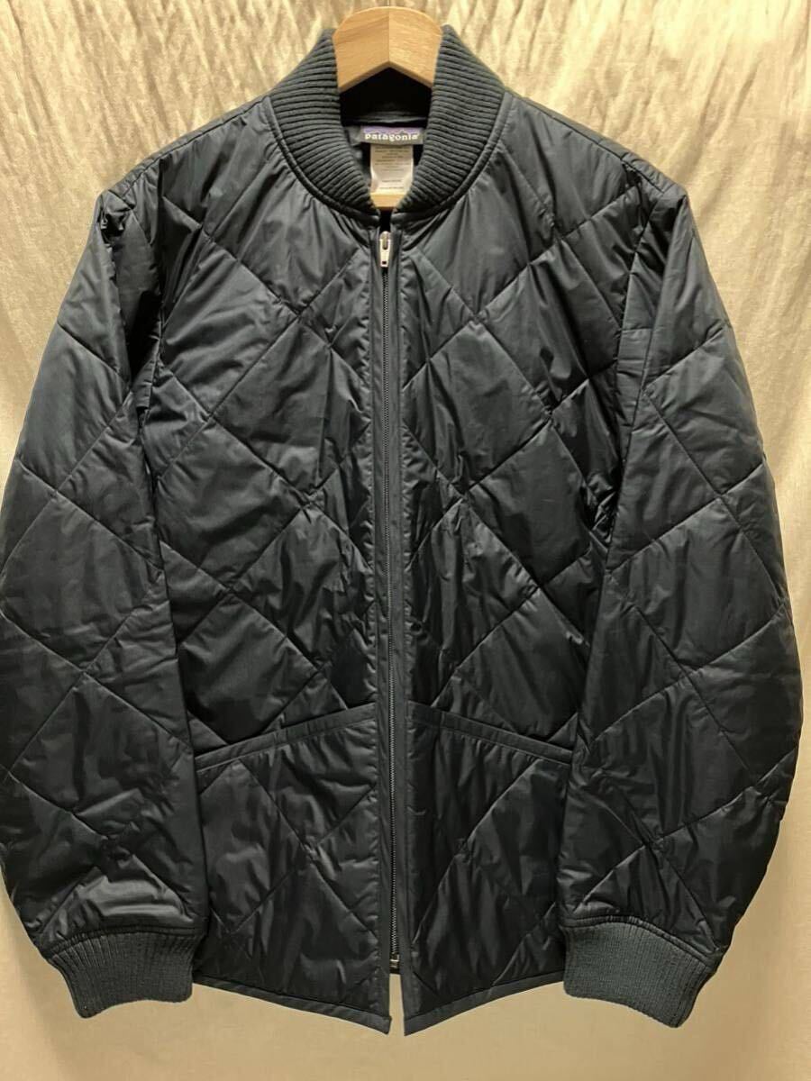 新品 patagonia キルティングジャケット S ブルーブラックF8 廃番希少品 キルトジャケット surf フィッシング MA-1 パフボール 2359拍卖