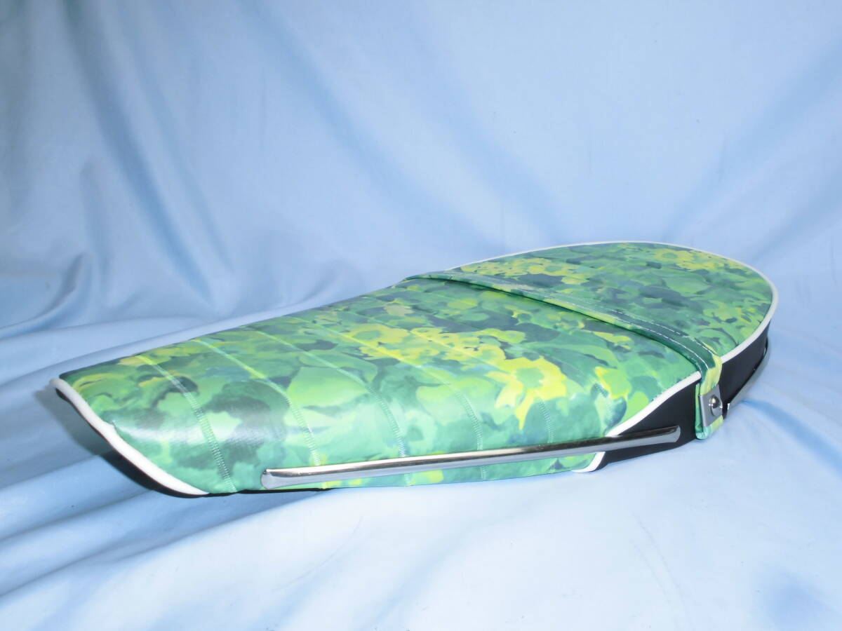 ■6V シャリー 極低 グリーン花柄シート タックロール カスタムシート CF70 CF50 HANAGARA拍卖