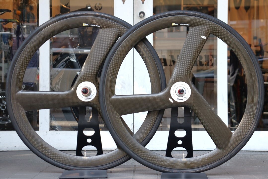 コリマ CORIMA 3SPOKE CERAMIC カーボン チューブラー バトンホイール ホイールセット シマノ11S/12S ナローリム 22mm 【横浜店】拍卖