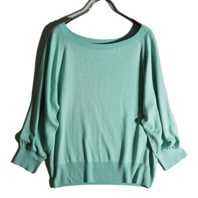 C3644f60 ▼Max Mara マックスマーラ▼ シルクリネン ハイゲージニット グリーン M / プルーオーバー サマーニット 春夏拍卖