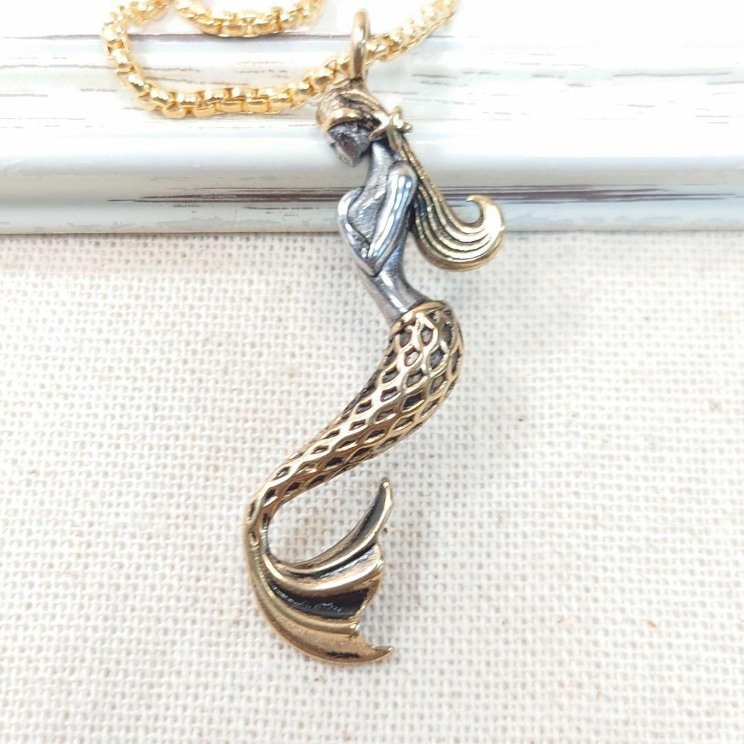 【大人気、個数限定再販】マーメイド、人魚のステンレス製ネックレス 人魚姫アリエル拍卖
