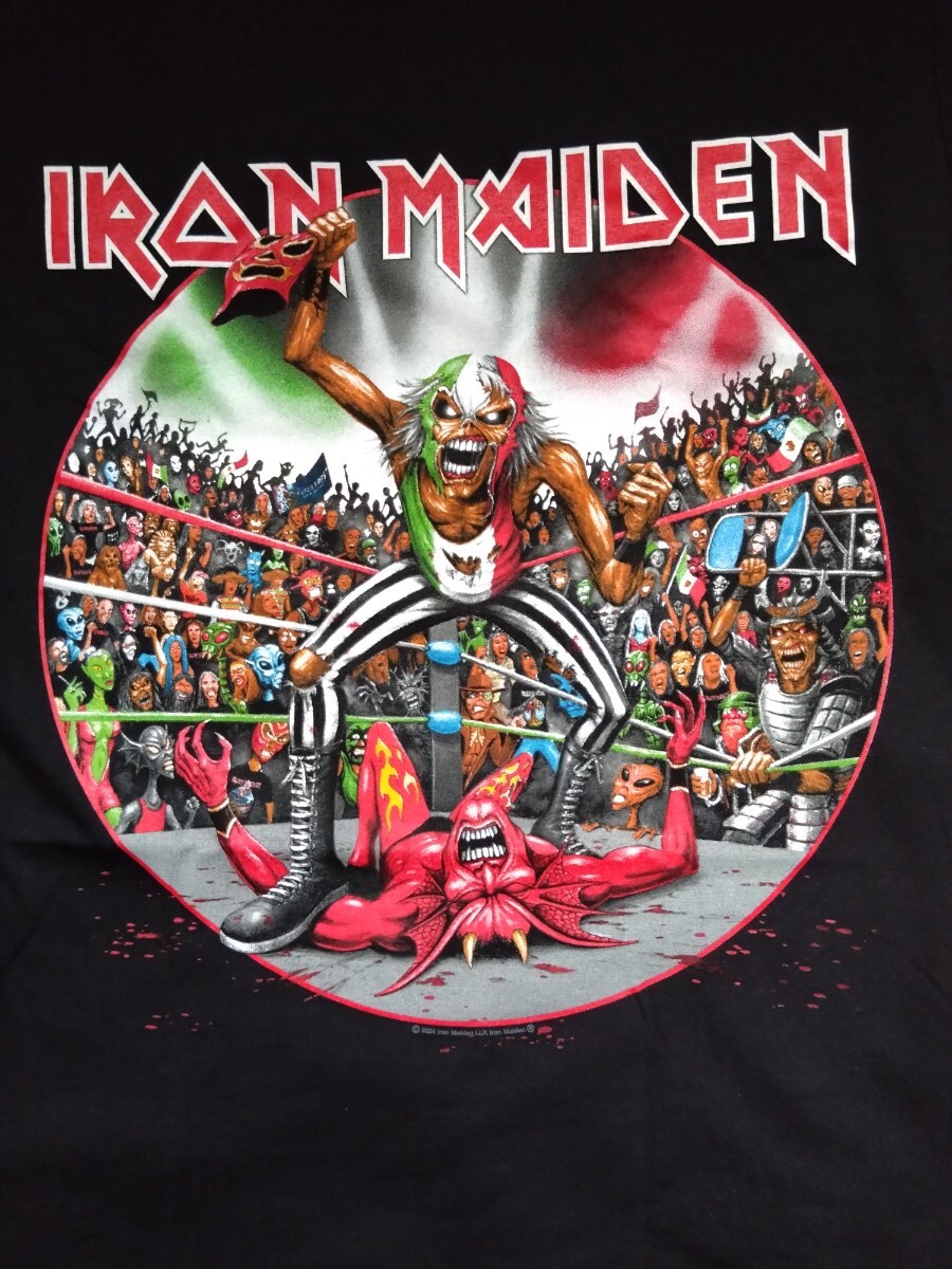 IRON MAIDEN / アイアン・メイデン 2024 メキシコ・イベント Tシャツ Lサイズ拍卖
