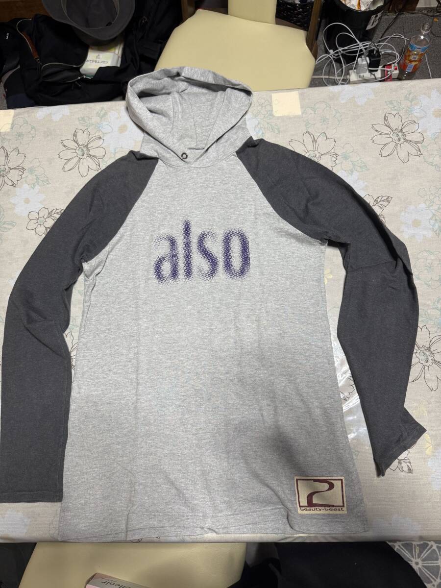 希少!ビューティービースト beauty:beast ラグランフーディ ロングリブ size2拍卖