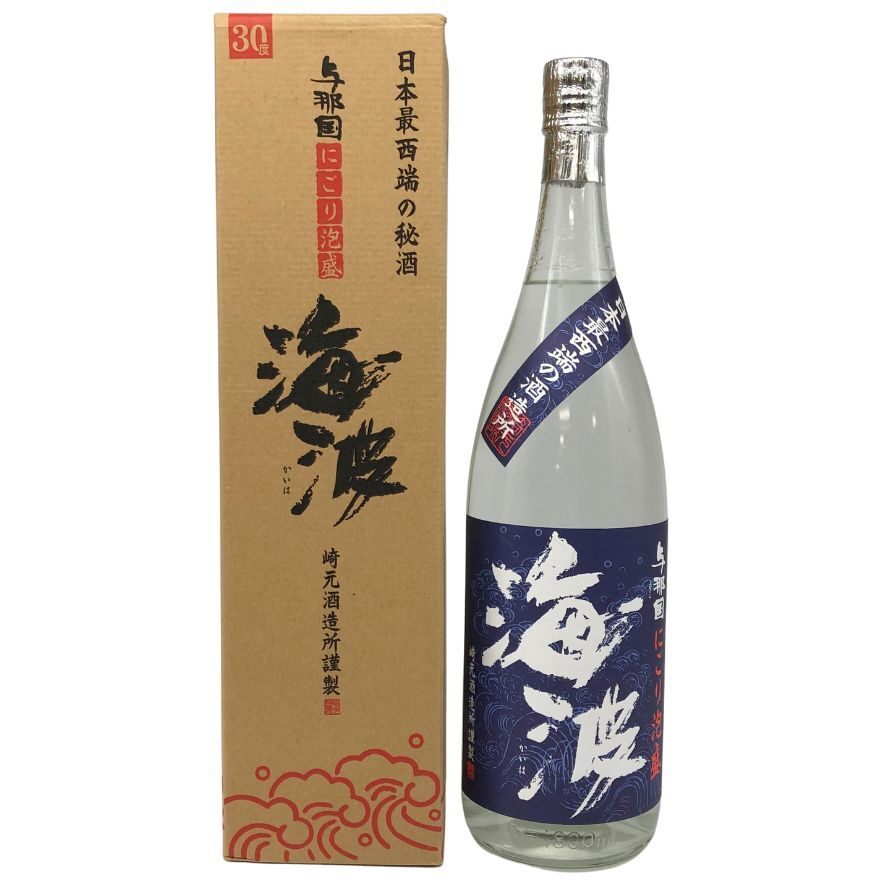 崎元酒造 与那国にごり泡盛 海波 1800ml 30% 詰日2017年12月 【Z】拍卖