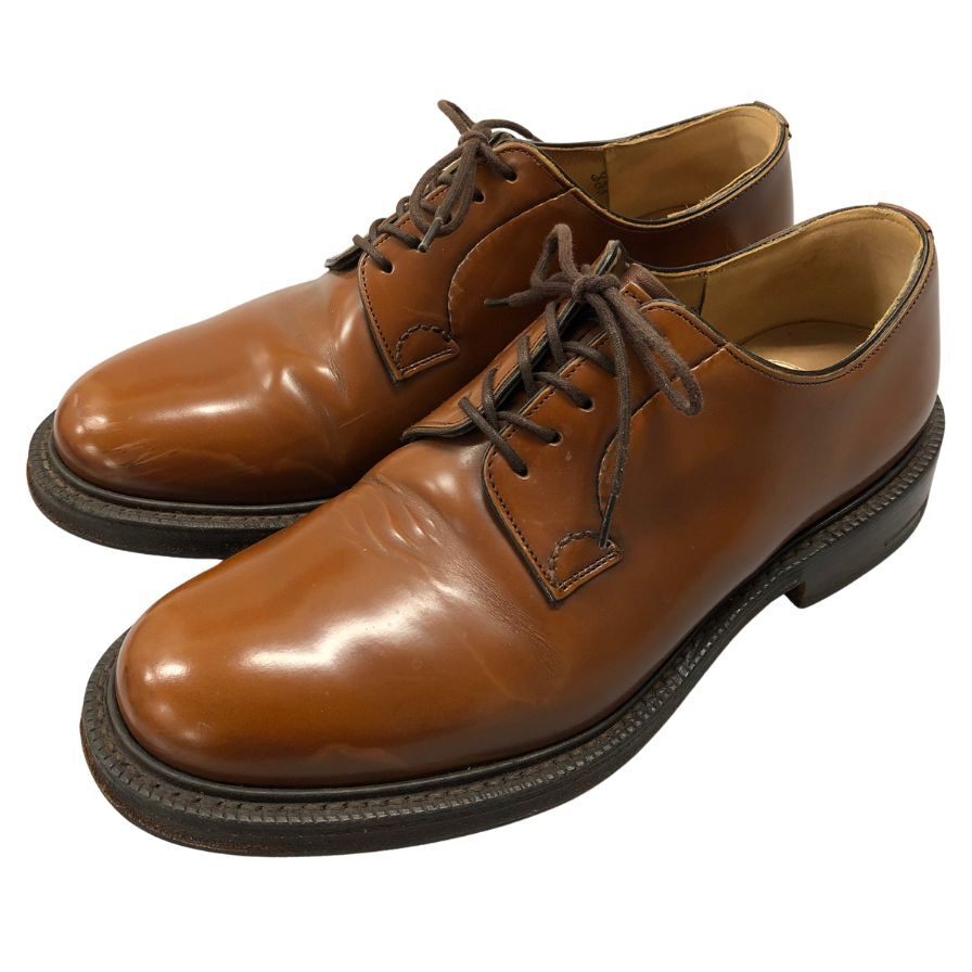 チャーチ レザーシューズ プレーントゥ SHANNON 五都市 シャノン ブラウン メンズ UK60F Church's 約25.0cm【LA】拍卖