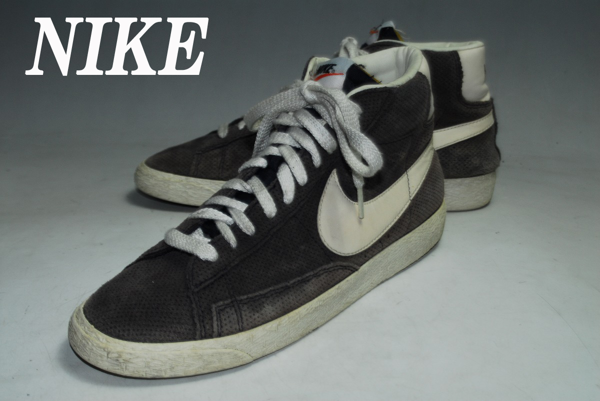 ATX1009/期間限定!最終価格!早い者勝ち!ナイキ/NIKE/ブレザー/スエード/MID/灰/26.5㎝/US8.5/存在感抜群!洗練されたデザイン!拍卖