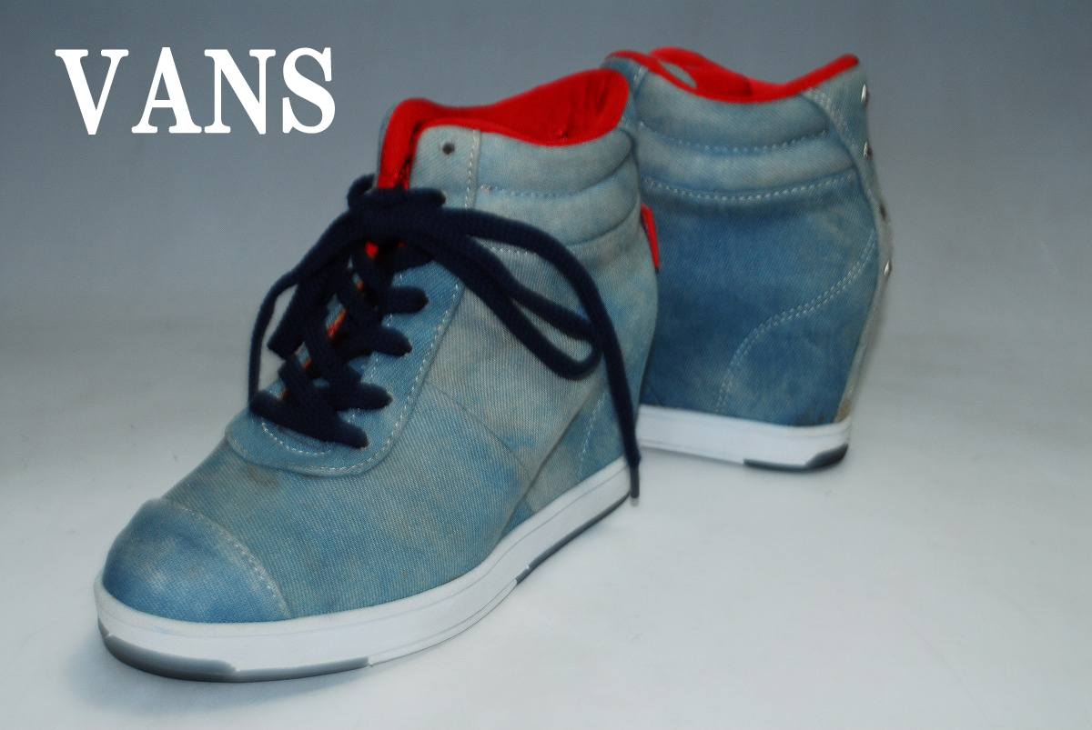 ATX1065/期間限定!最終価格!早い者勝ち!バンズ/VANS/23㎝/デニム/ロー/良品/存在感抜群!洗練されたデザイン!履き心地抜群!拍卖
