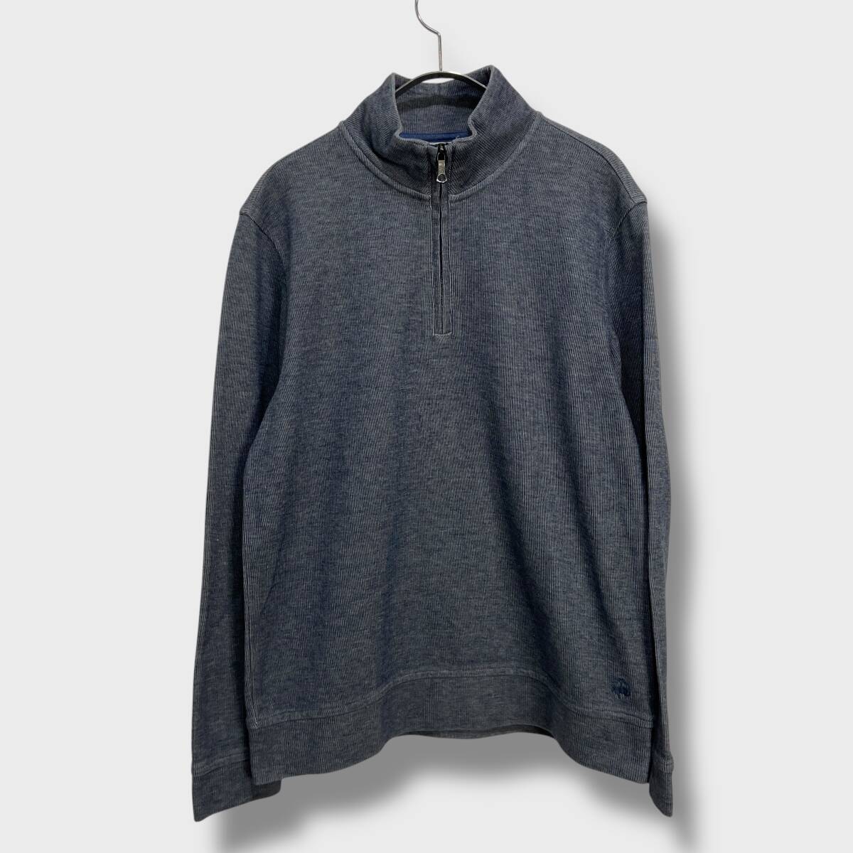 送料無料☆BROOKS BROTHERS☆ブルックスブラザーズ☆ハーフジップスウェット☆ワンポイントロゴ☆ネイビー☆グレー☆S☆A25M拍卖