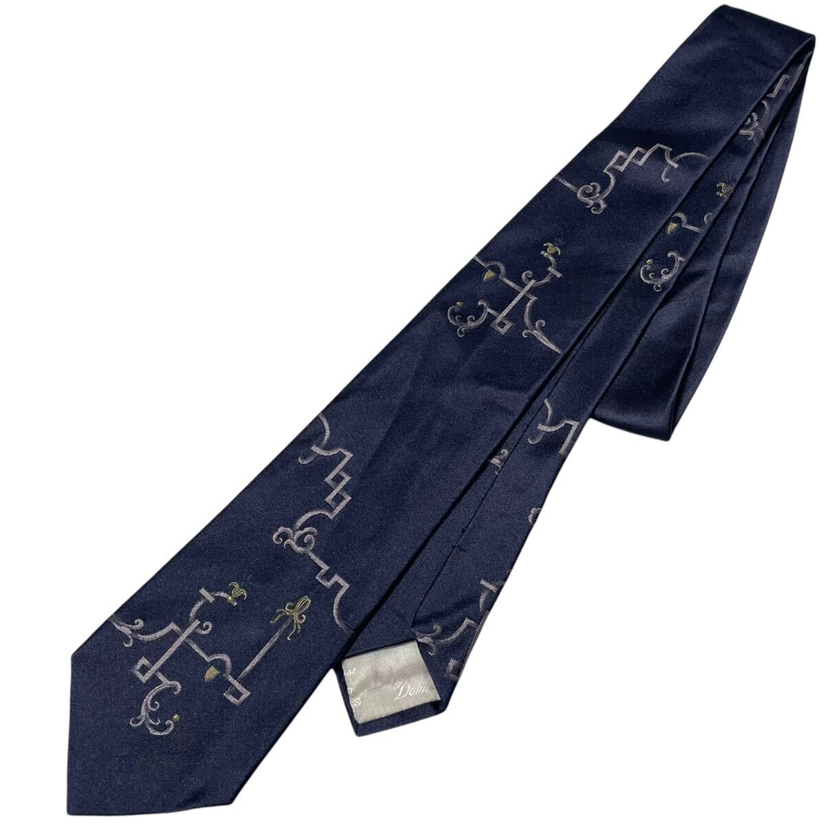 ドミニックフランス シルク ネクタイ 刺繍 ポードソワ クラウン 三冠拍卖