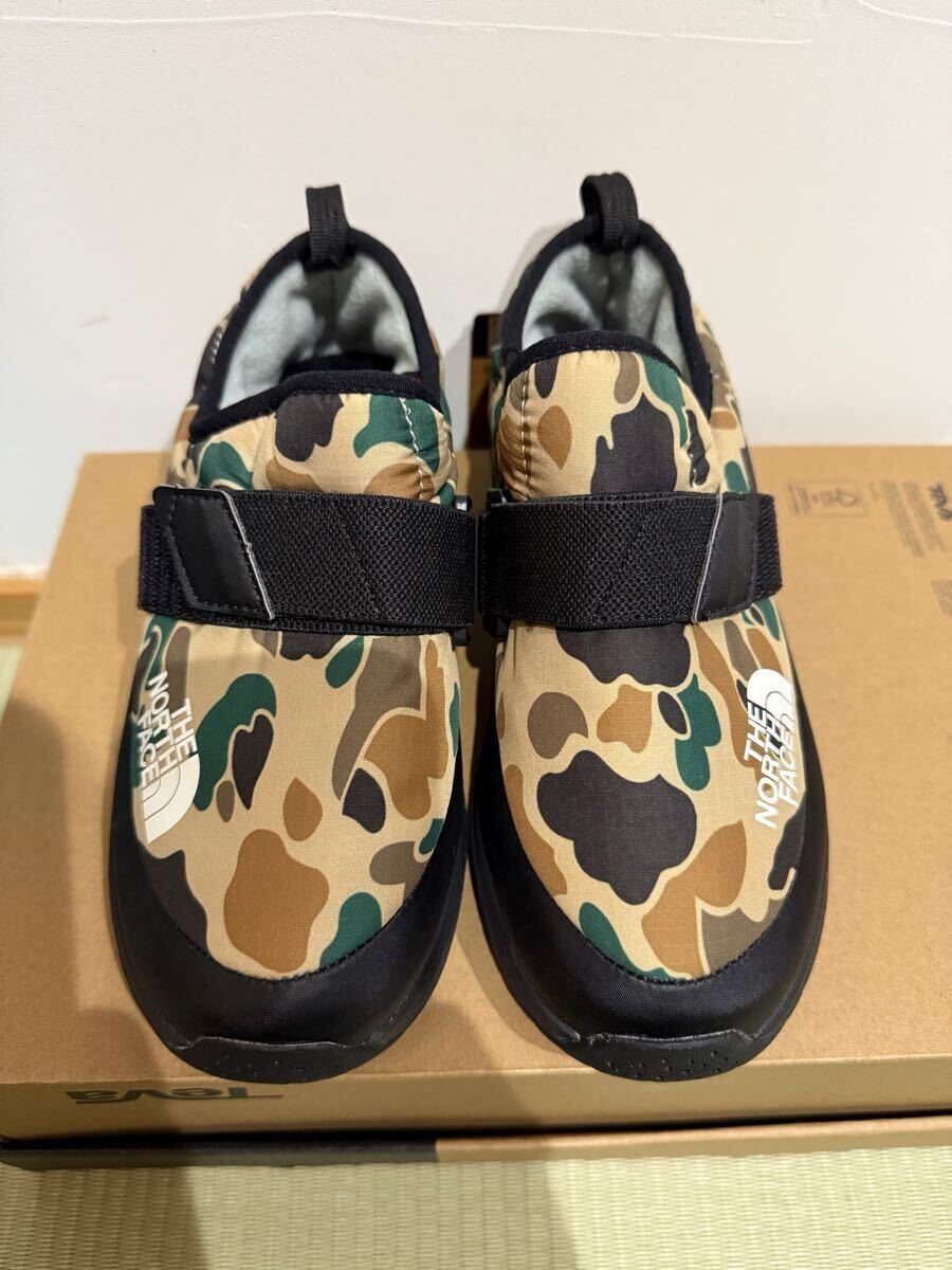 新品 ノースフェイス NSE Traction Lite Moc ヌプシ トラクション ライト モックダックカモプリント NFJ51982 21.0cm 定価8250円 ①拍卖