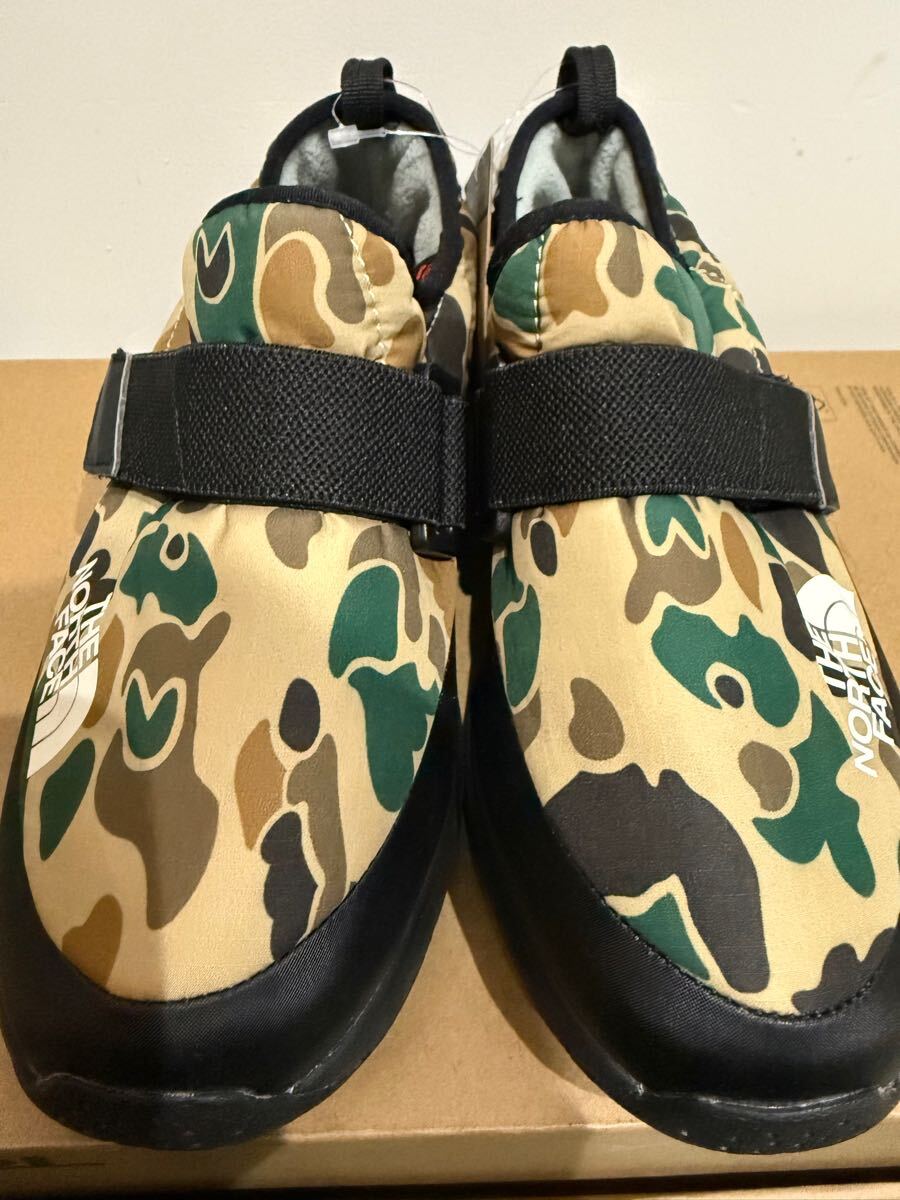 新品 ノースフェイス NSE Traction Lite Moc ヌプシ トラクション ライト モック ダックカモプリント NFJ51982 21.0cm 定価8250円 ②拍卖