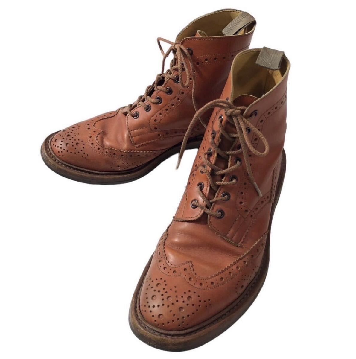 ● Tricker's トリッカーズ × Paul Smith ポールスミス ● M6178 別注 モデル カントリーブーツ ブラウン UK8-ウィズ5 JP26.5cm拍卖