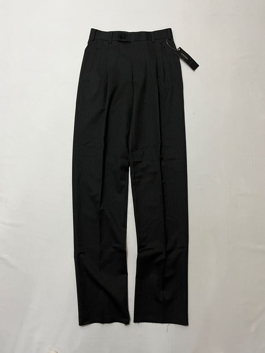 タグ付き 未使用品 DKNY ダナキャランニューヨーク ストライプ ツータック スラックス 拍卖