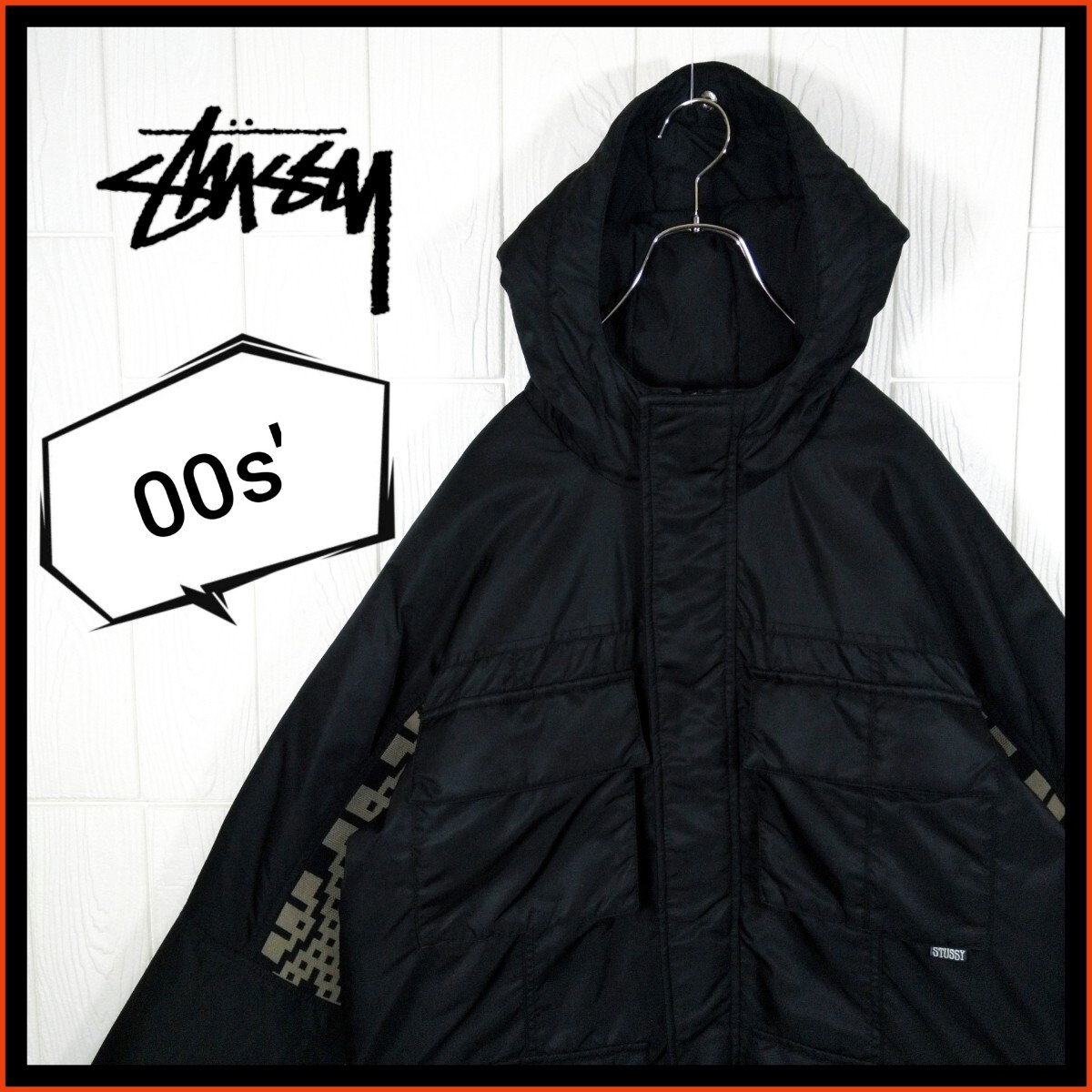 【STUSSY】00s'vintage ミリタリーダウンジャケット コート N-3B拍卖
