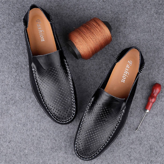 ドライビングシューズ モカシンシューズ メンズシューズ 本革 レザーシューズ メッシュシューズ Zxe0713-1 ブラック 25.5cm 拍卖