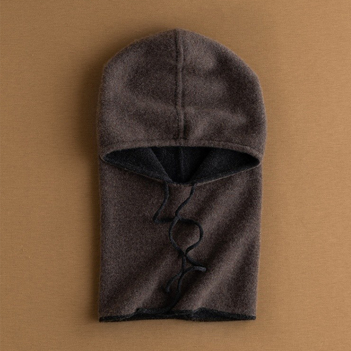 フード付き スヌード カシミヤ 100% マフラー カシミア マフラー レディースマフラー 帽子付き ネックウォーマー Zcas0428 モカ色拍卖