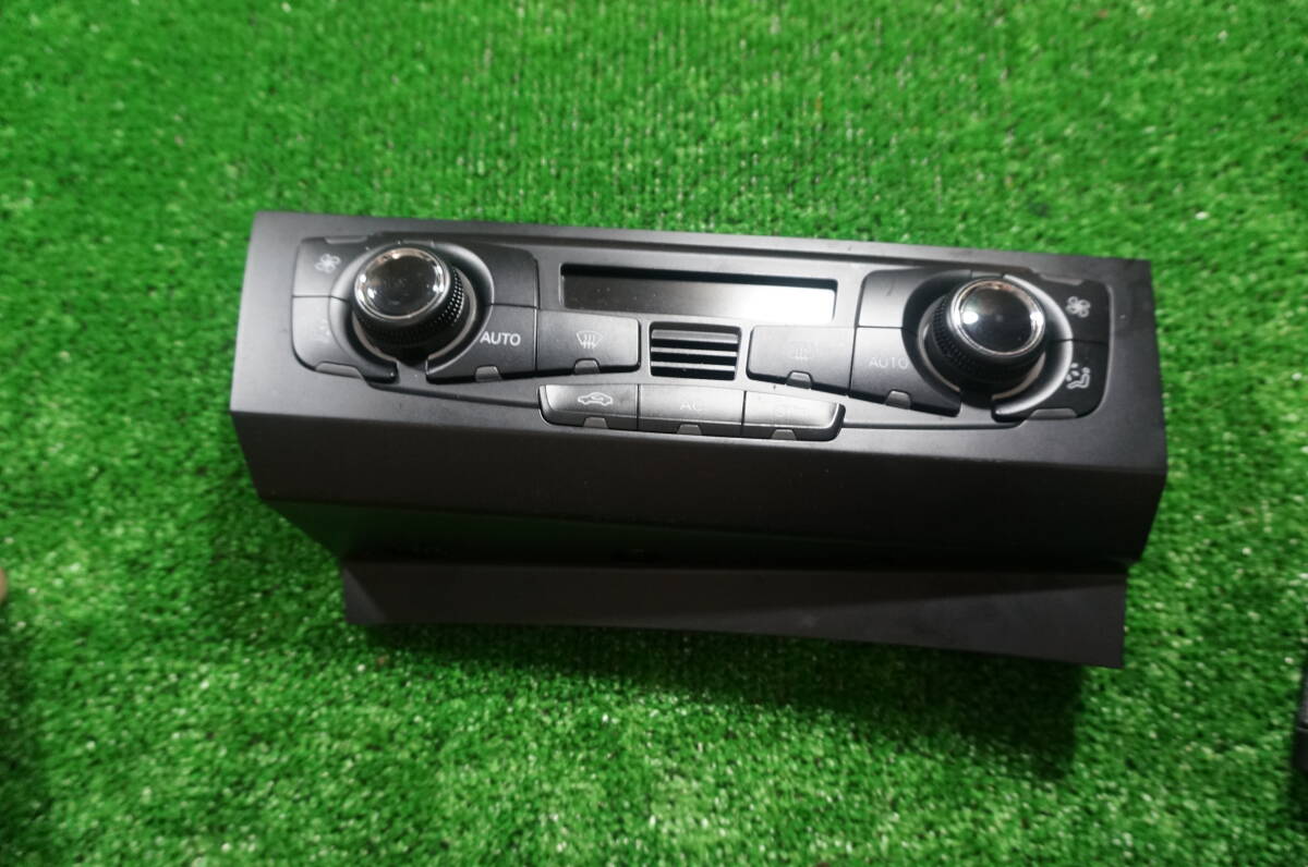 P342 H22年 アウディ A4 アバント B8 ABA-8KCDH 8K 右H エアコン スイッチ パネル 8T2 820 043 AF 動作確認済 拍卖