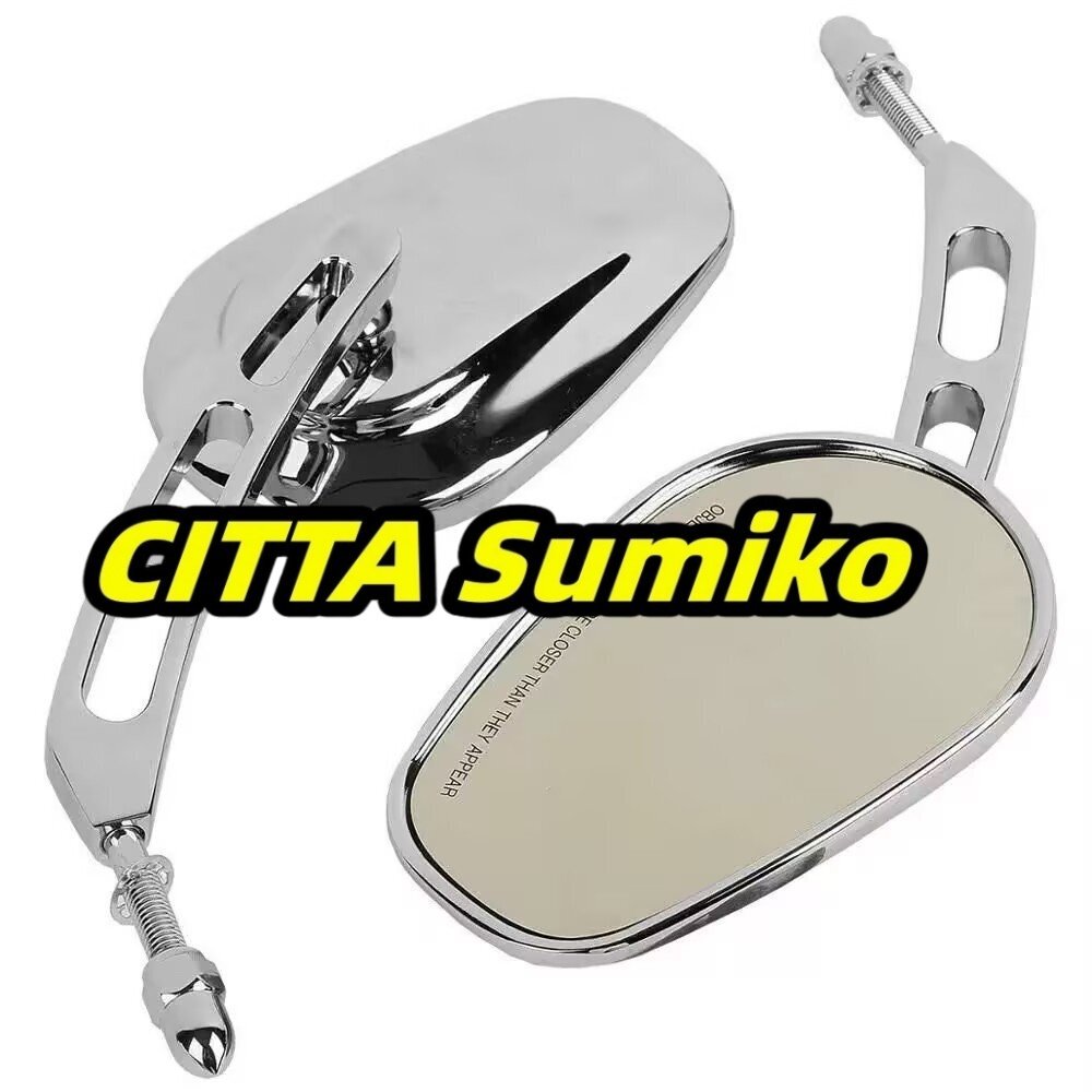 クローム エッジカット ハーレー USミラー (スポーツスター ツーリング ダイナ ソフテイル XL FL FX CVO RSD PM拍卖