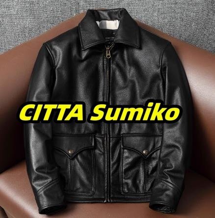 人気推薦★レザージャケット 牛革 本革 革ジャン ジャンパー レザーコート メンズファッション S~5XL拍卖