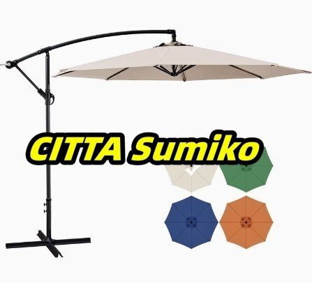 パラソル ガーデンパラソル270cm パラソルカバー 風に強い 撥水 ンドル開閉 360度回転 ビーチパラソル ガーデニング 庭 テラス アウト拍卖