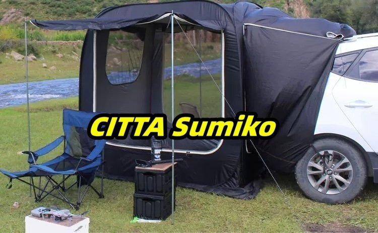 高品質 車中泊 サンシェード キャンプ用品 車用タープ カーテント テント 4シーズン アウトドア 組立簡単 持ち運び便利防水 ソロ 広い拍卖