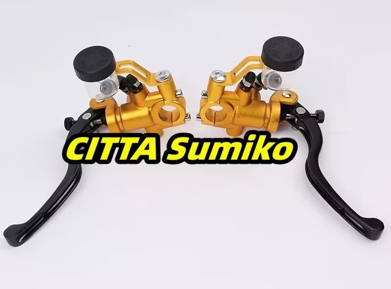 ADELIN 17.5 ミリメートルオートバイブレーキクラッチマスターシリンダー油圧ポンプの LED クロームドアハンドル R6拍卖