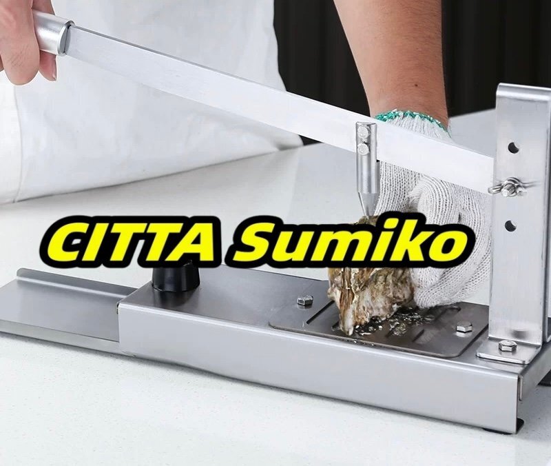 オイスターナイフ オイスター殻剥き 貝柱カットナイフ付 ステンレス鋼製 安全な仕組み 各サイズ適用 滑り止めベース 手袋付属 業務用拍卖