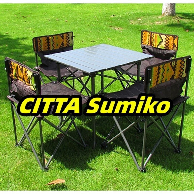 実用★ 多機能 ピクニック 折りたたみ 椅子/イス バーベキュー 釣り アウトドア レジャー テーブル ベンチ 7点セット 便利 S39拍卖