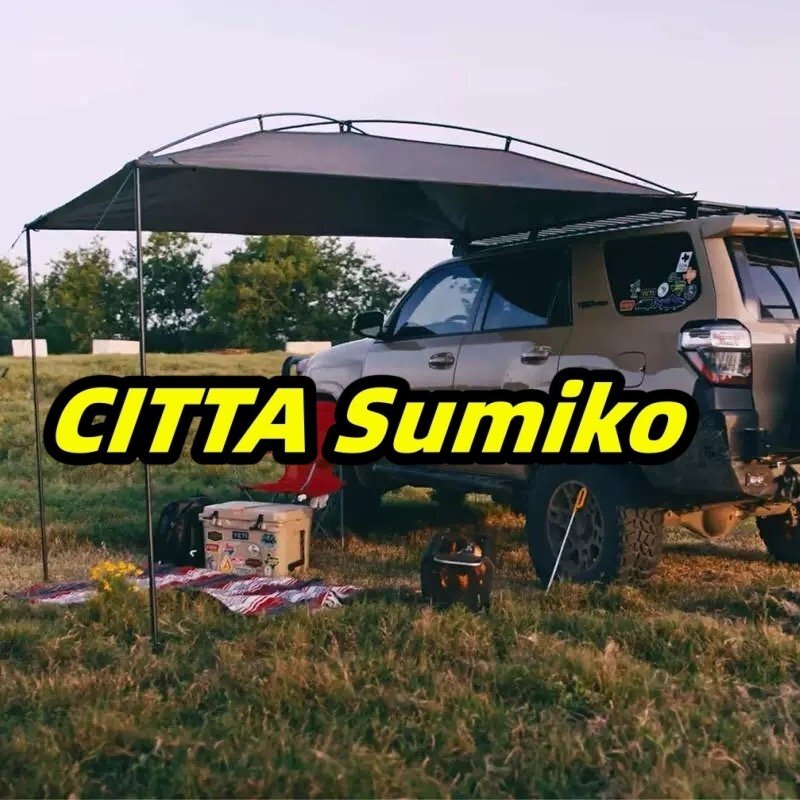 カーサイドオーニング タープ テント 車用 カーサイドタープ タープ 車中泊 アウトドア テントサンシェード キャンプ拍卖