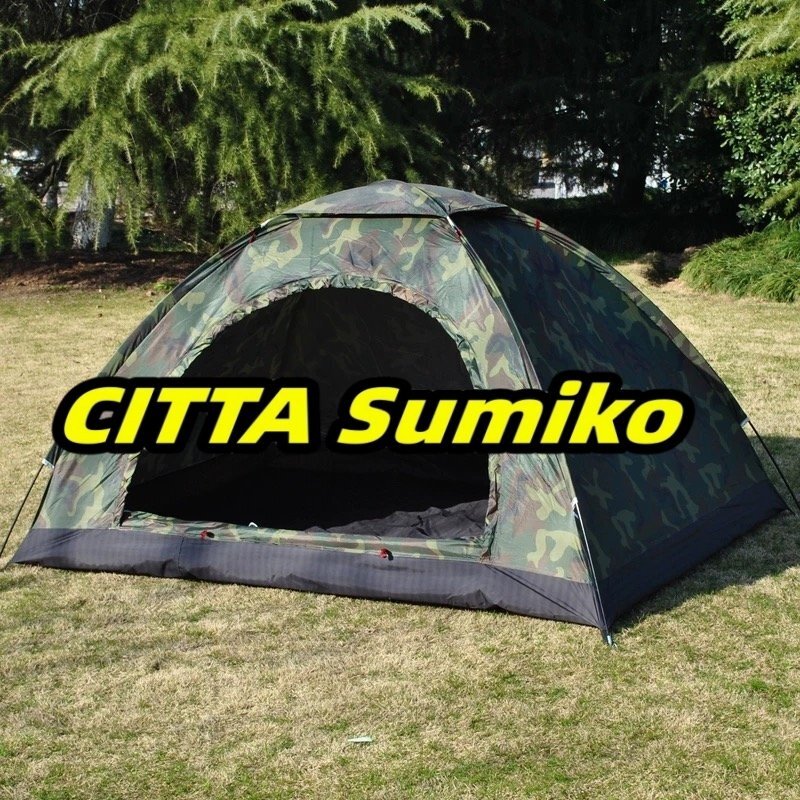 ドームテント テント 簡単 組み立て ソロキャンプ アウトドア キャンプ 海水浴 バーベキュー BBQ 1~2人用 カモ迷彩拍卖