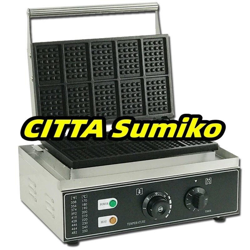 四角形 十個取り 業務用/厨房機器/飲食店/店舗用品/屋台/出店 ワッフルマシン拍卖