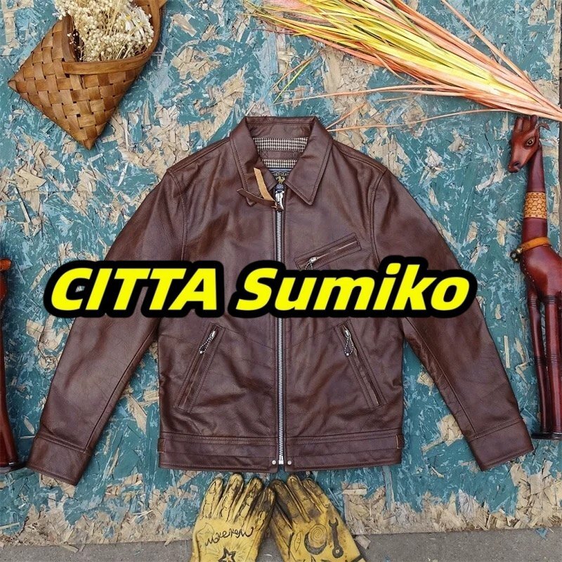 強くお勧め★メンズ馬革 レザージャケット 本革 ホースハイド 革ジャン バイクレザー アメカジ メンズ S~5XL 拍卖