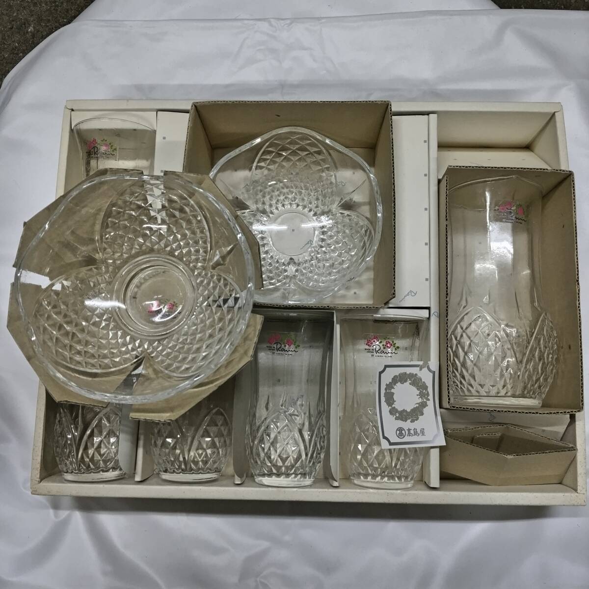 AM084 石塚硝子 高島屋 グラスセット拍卖