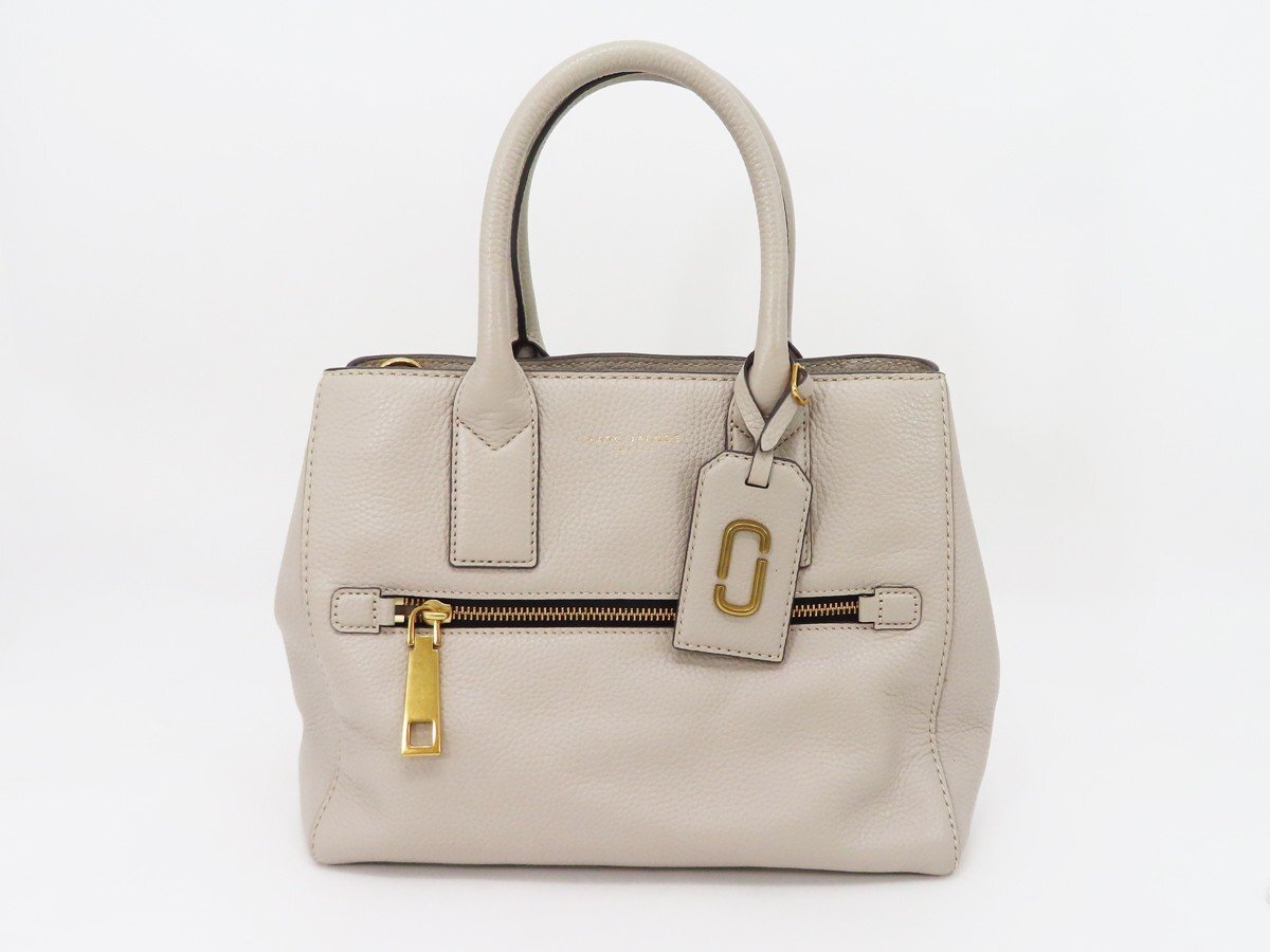 ◇【MARC JACOBS マーク ジェイコブス】ゴッサム 2WAYトートバッグ M0008898 ベージュ拍卖
