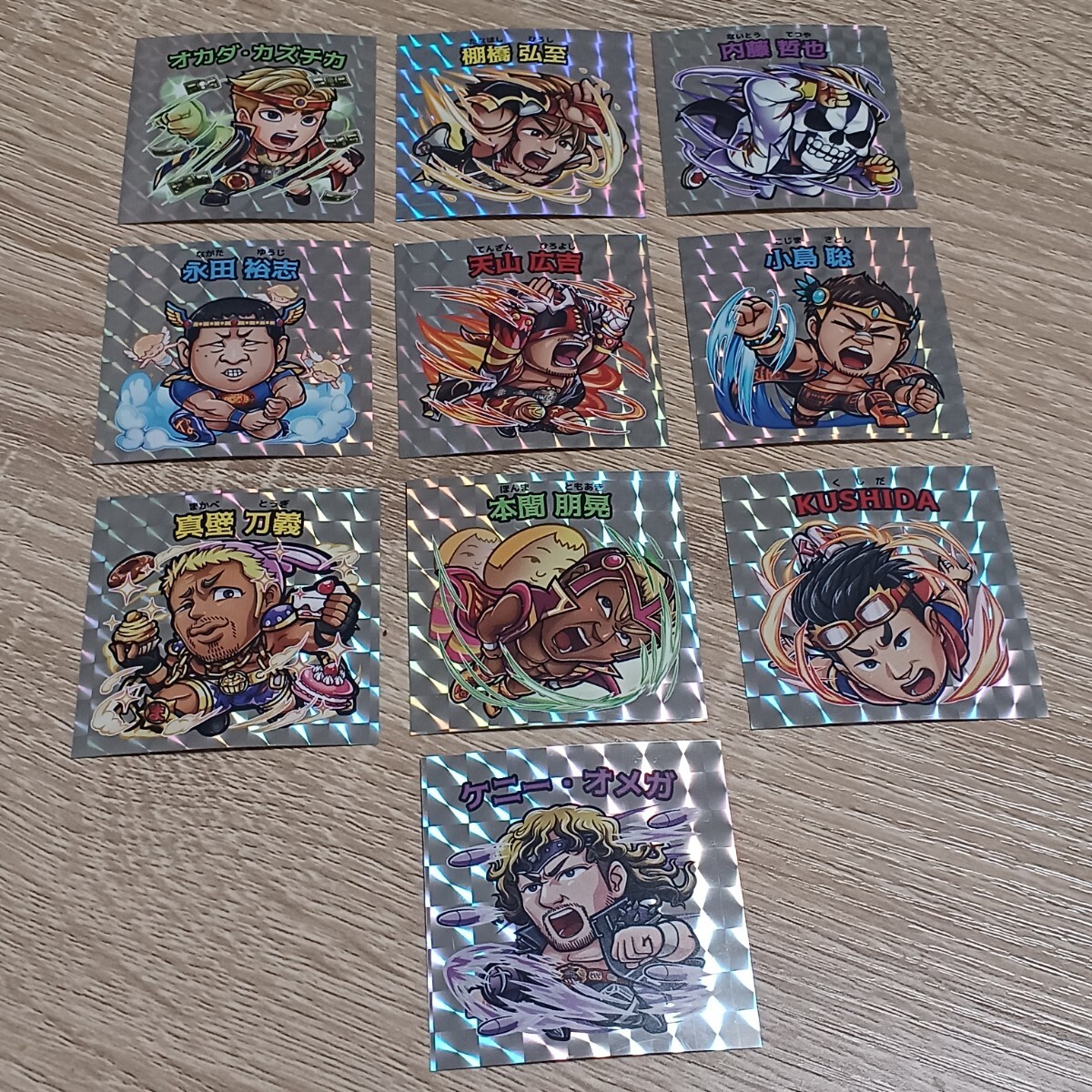 新日本プロレス コトダマン コラボシール 全10枚セット 棚橋弘至 オカダカズチカ 内藤哲也 ケニーオメガ拍卖
