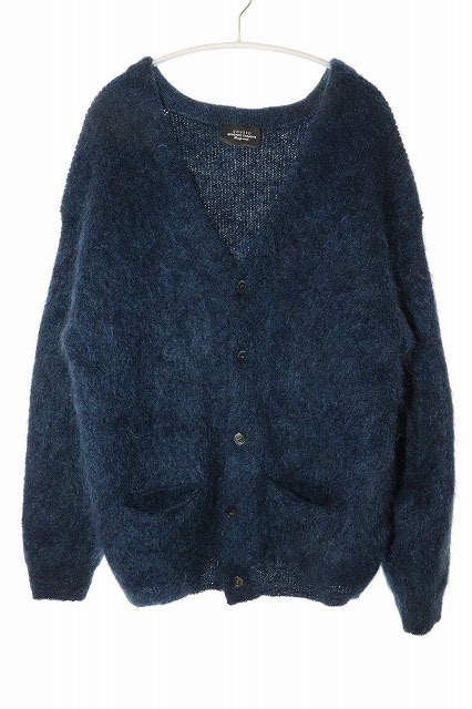アンユーズド UNUSED 22AW MOHAIR KNIT CARDIGAN 7G NAVY SIZE 4 US2271 モヘヤ カーディガン ニット ネイビー 【ブランド古着ベクトル】25拍卖