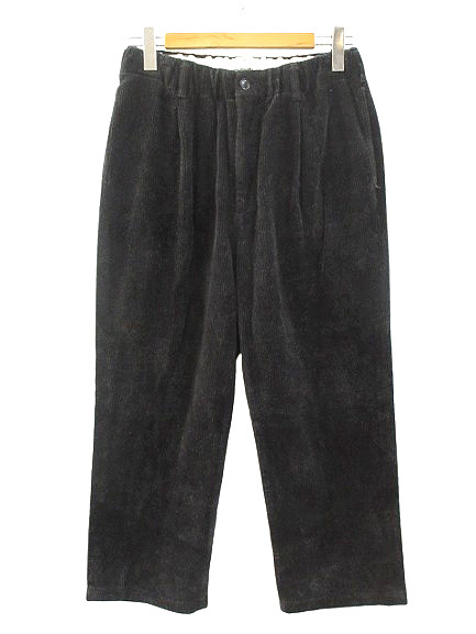 クーティー COOTIE Twisted Heather Corduroy 2 Tuck Easy Pants タック コーデュロイパンツ M ブラック イージーパンツ拍卖