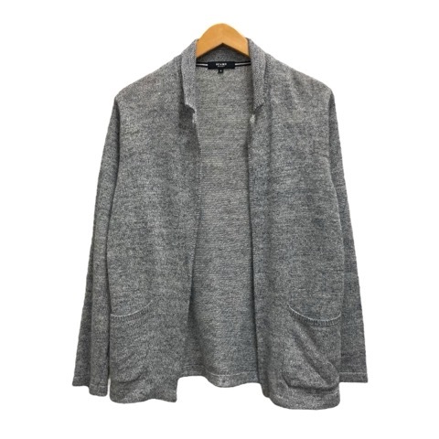 ビームスハート BEAMS HEART カーディガン 長袖 無地 リネン混 42-15-0357-147 S グレー レディース拍卖