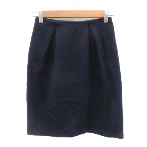 ノーリーズ Nolley's タイトスカート ひざ丈 34 XS 紺 ネイビー /YK17 レディース拍卖