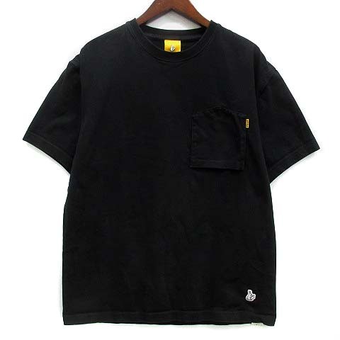 エフアールツー #FR2 逆さポケット Tシャツ カットソー 半袖 ブラック 黒 L メンズ拍卖