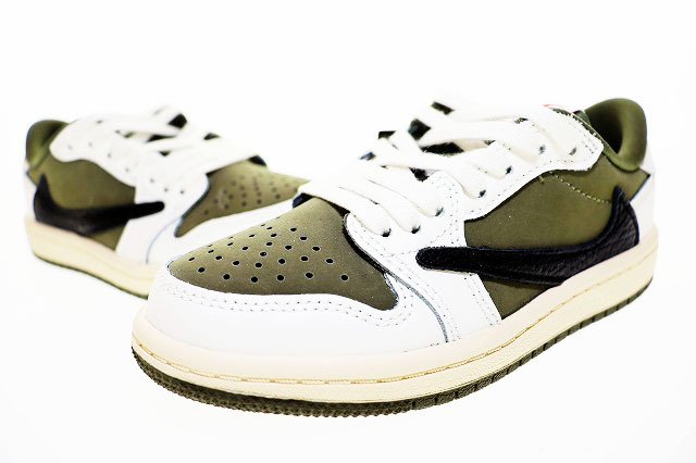 ナイキ NIKE JORDAN 1 LOW OG SP PS REVERSE OLIVE 2024 17.5cm TRAVIS SCOTT DO5442-200 AJ1 ジョーダン I ロー トラヴィス ☆AA★▲■250拍卖