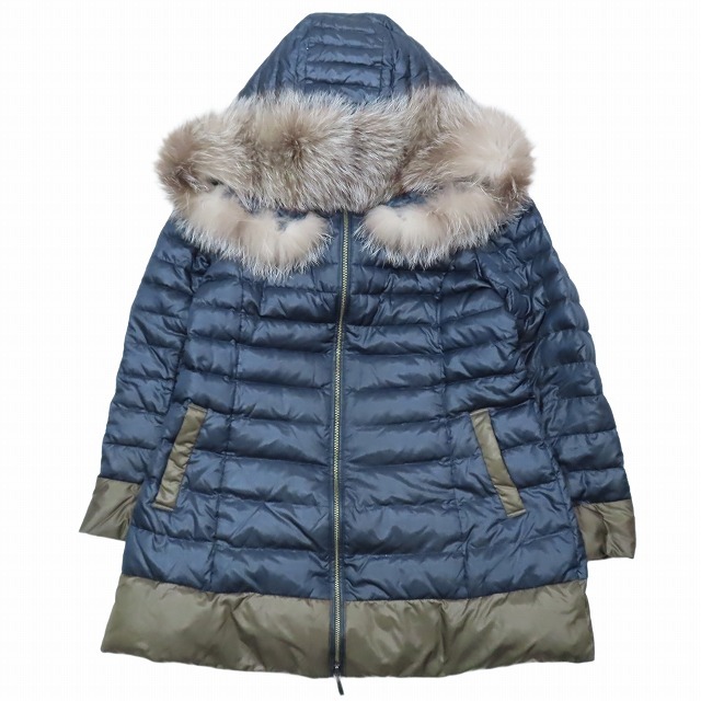 ダーマコレクション dama collection ダウンコート ロングジャケット フーディ ブルゾン アウター ネイビー ダークカーキ 11AR /8YBA11 レ拍卖