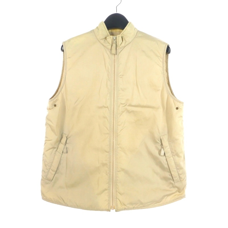 マックスマーラ ウィークエンドライン MAX MARA WEEKEND LINE 中綿ベスト ナイロンベスト ジップアップ 40 クリーム レディース拍卖