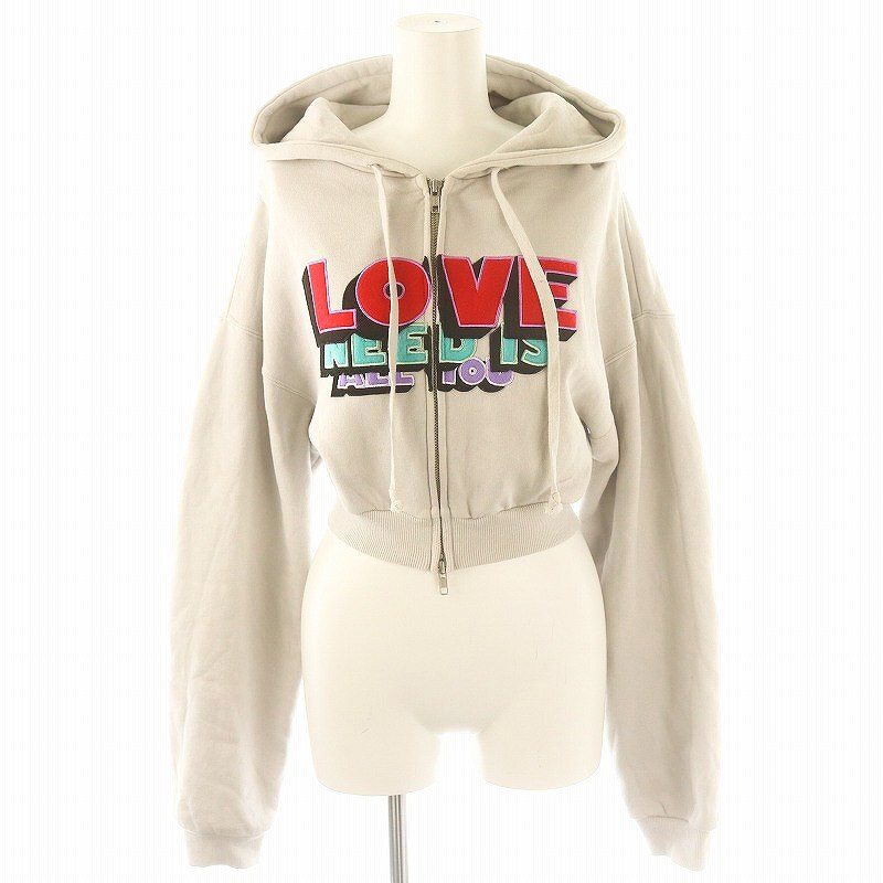 マウジー MOUSSY イエローサブマリンジップ YELLOW SUBMARINE ZIP フーディーパーカー 長袖 コットン F グレー拍卖