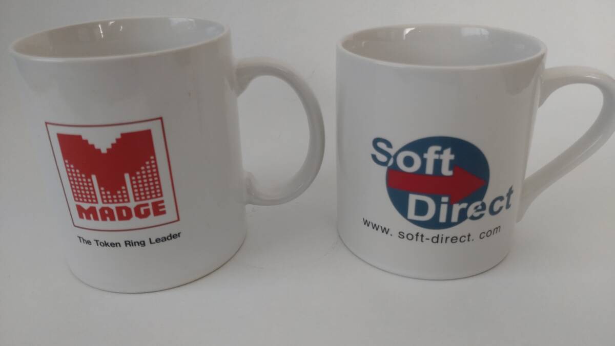 MADGE / Soft Direct マグカップ 計2個、 ノベルティ 【未使用品】拍卖
