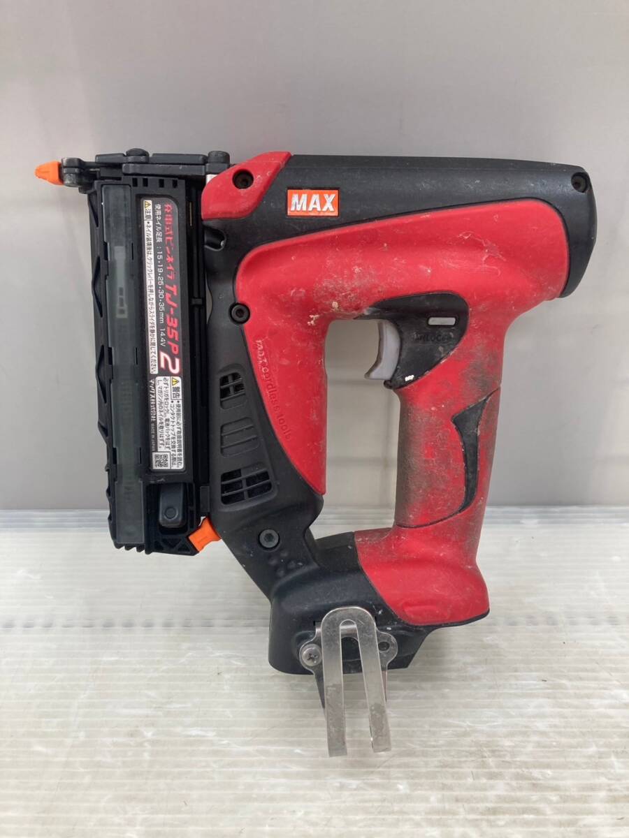 【中古品】【0924】★MAX(マックス) 35㎜ 14.4v充電式ピンネイラ TJ-35P2-BC/40A ITA9HMD8VWCK拍卖