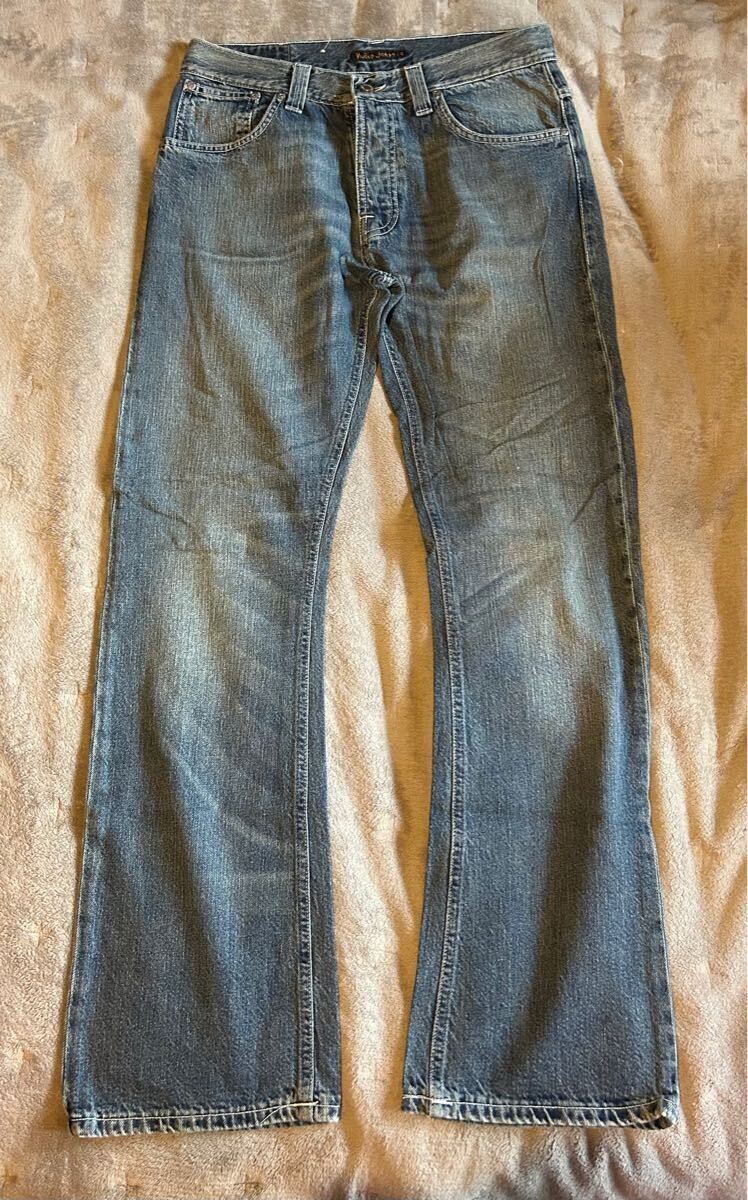◆Nudie jeans ヌーディージーンズ W32 made in ITALY 柔らかデニム◆MENSデニム◆拍卖