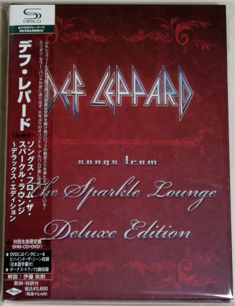 ☆ デフ・レパード Def Leppard ソングス・フロム・ザ・スパークル・ラウンジ デラックス・エディション 初回限定 2枚組 CD + DVD 新品同様拍卖