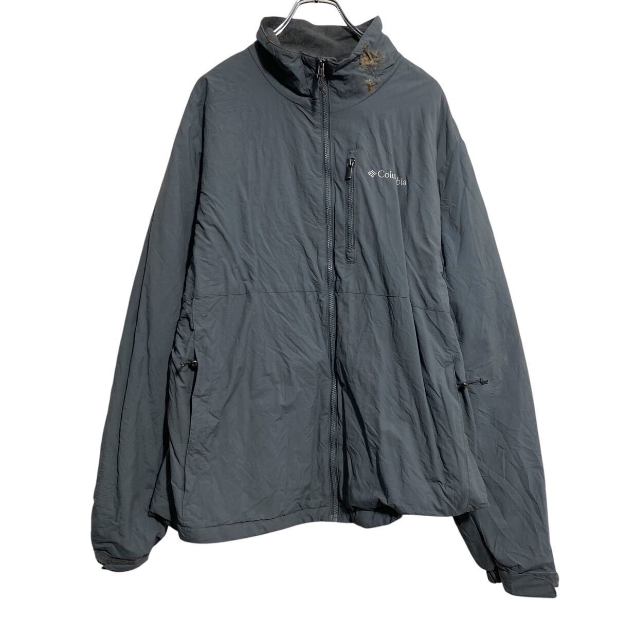 Colombia ジャケット XL グレー ビッグサイズ コロンビア キャンプ アウトドア 防寒 古着卸 アメリカ仕入 a612-8335拍卖
