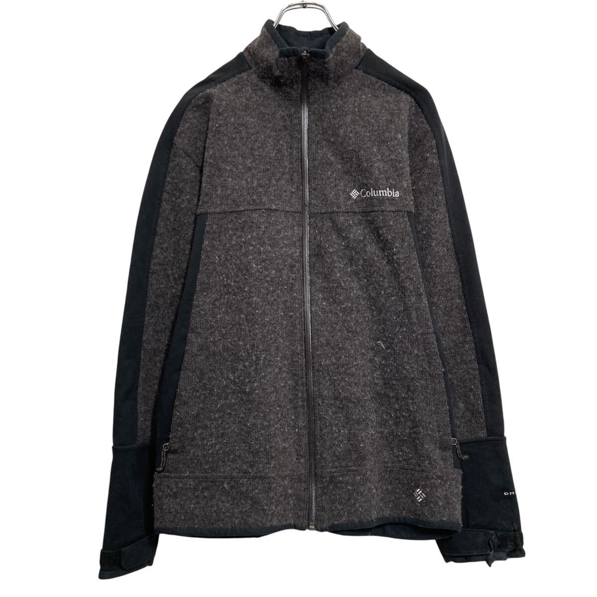Columbia ソフトシェルジャケット コロンビア S ブラック グレー 防寒 フルジップ 古着卸 アメリカ仕入 a701-6190拍卖